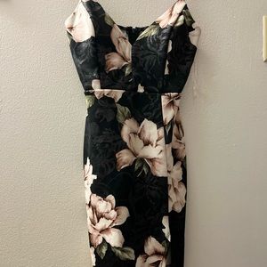 Trac middie dress with slit.